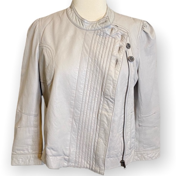 Joie Jackets & Blazers - Joie Lamb Leather Biker Jacket